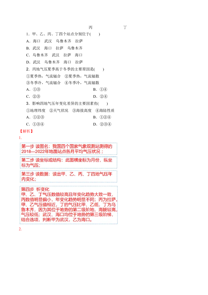 专题4图表攻略（讲义）（解析版）_9.2025地理总复习_2024年新高考资料_2.2024二轮复习_2024年高考地理二轮复习讲练测（新教材新高考）_攻略