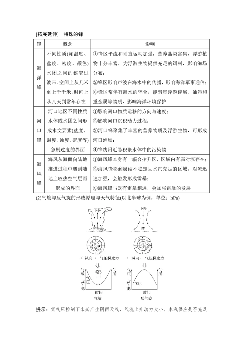 2025年高考地理考前大概念单元主题突破大单元三　天气与气候_9.2025地理总复习_2025年新高考资料_二轮复习_2025年高考地理考前增分特训