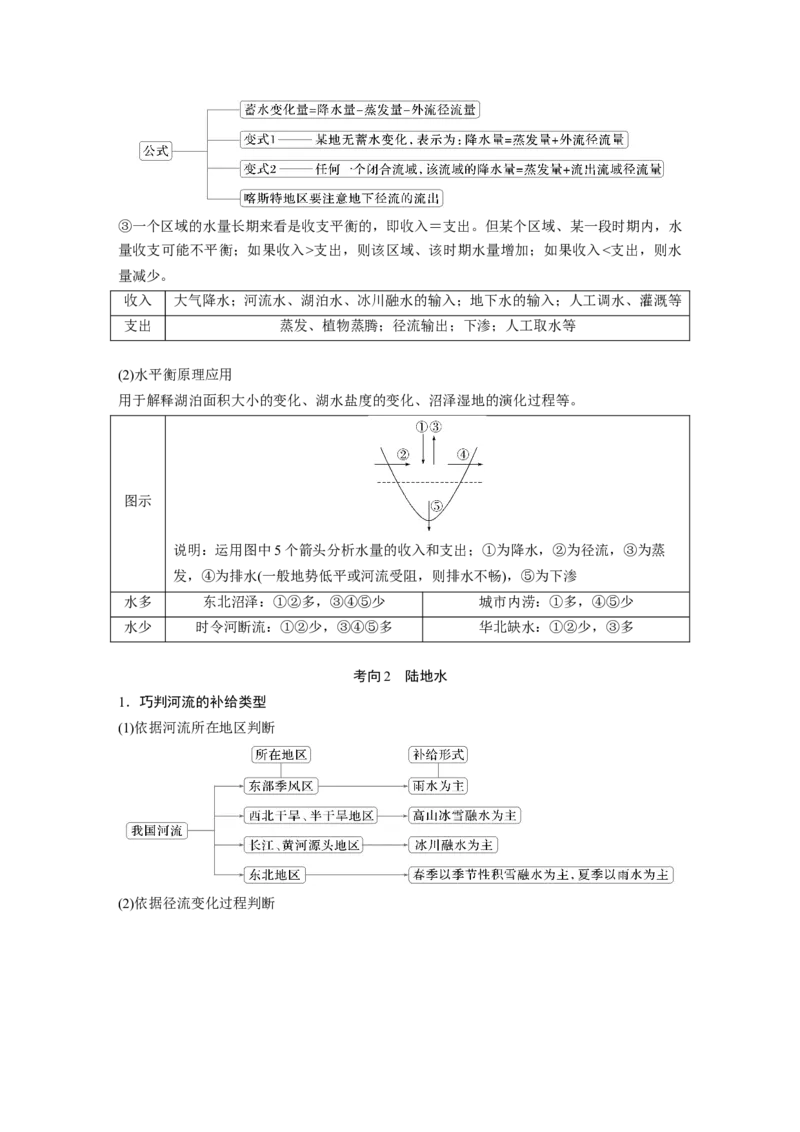 2025年高考地理二轮复习配套讲义通用版大单元3　水体的运动_9.2025地理总复习_2025年新高考资料_二轮复习_2025年高考地理二轮复习配套讲义通用版（解析版）