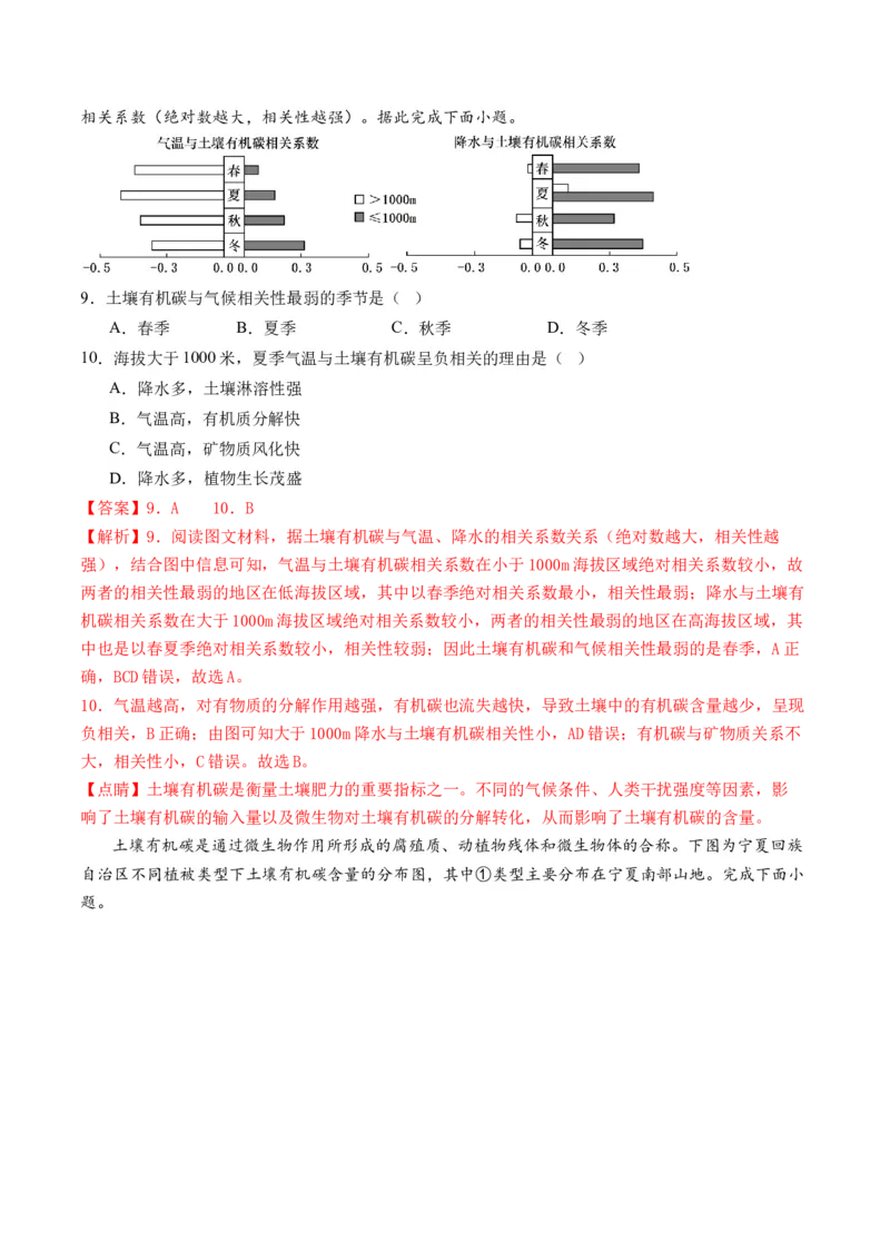 专题06自然地理环境的整体性与差异性（含生物与环境、冻土）（讲义）（解析版）_9.2025地理总复习_2024年新高考资料_2.2024二轮复习_2024年高考地理二轮复习讲练测（新教材新高考）
