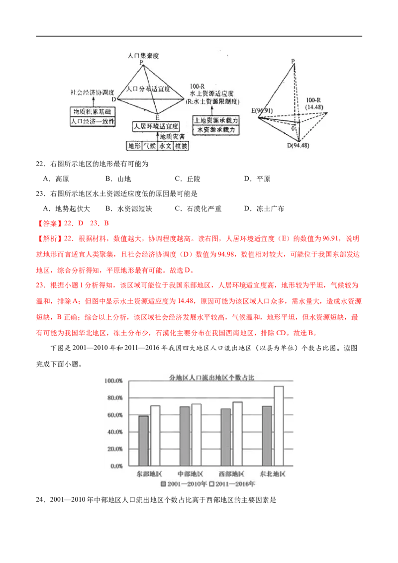 专题07人口-2023年高考地理一轮复习小题多维练（解析版）_9.2025地理总复习_2023年新高考复习资料_一轮复习_2023年高考地理一轮复习小题多维练（新高考专用）_人口
