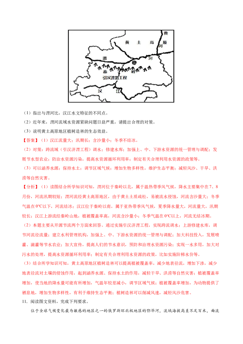 地理微考点：水资源考点-备战2023年高考全二轮复习地理微考点狙击与专项突破_9.2025地理总复习_2023年新高考复习资料_专项复习_备战2023年高考地理总复习微考点狙击与专项测练_先导辑