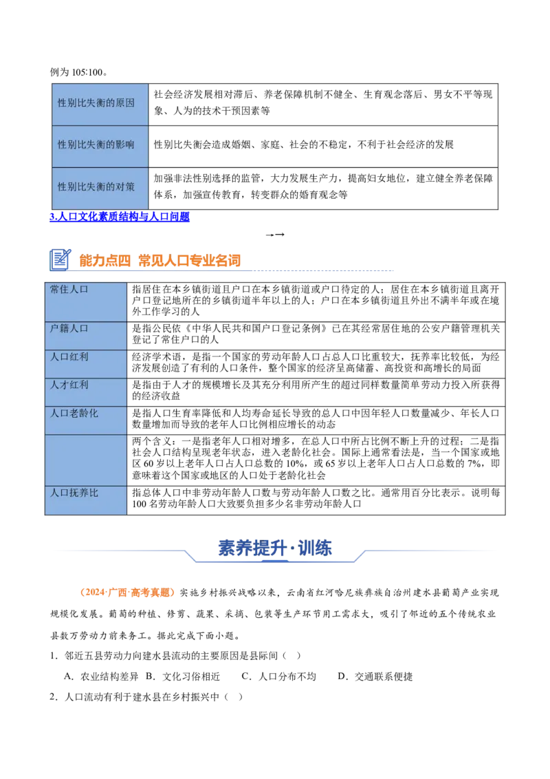 专题13+人口与地理环境（思维导图+3大知识点+4个能力拓展）-上好课2025年高考地理一轮复习知识清单_9.2025地理总复习_2025年新高考资料_一轮复习_2025年高考地理一轮复习知识清单