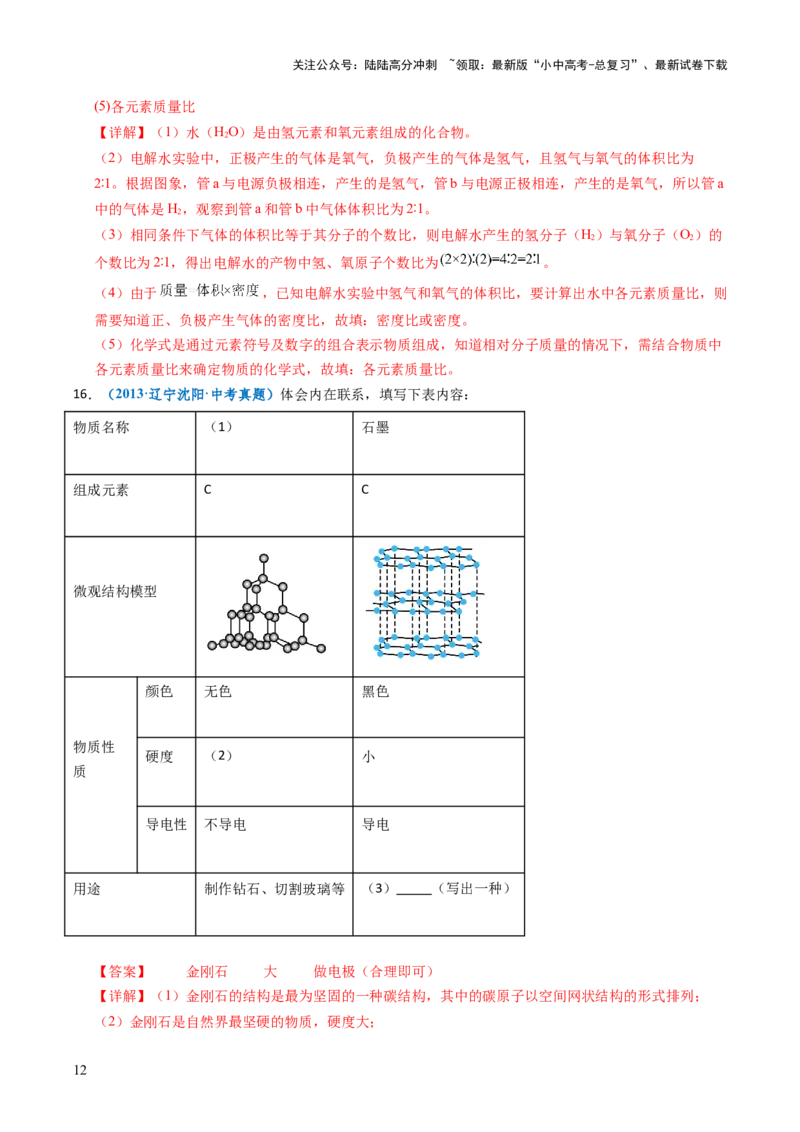 跨学科实践活动02制作模型并展示科学家探索物质组成与结构的历程（解析版）_02中考总复习（2026版更新中）_05-化学-中考总复习_2025年中考复习资料
