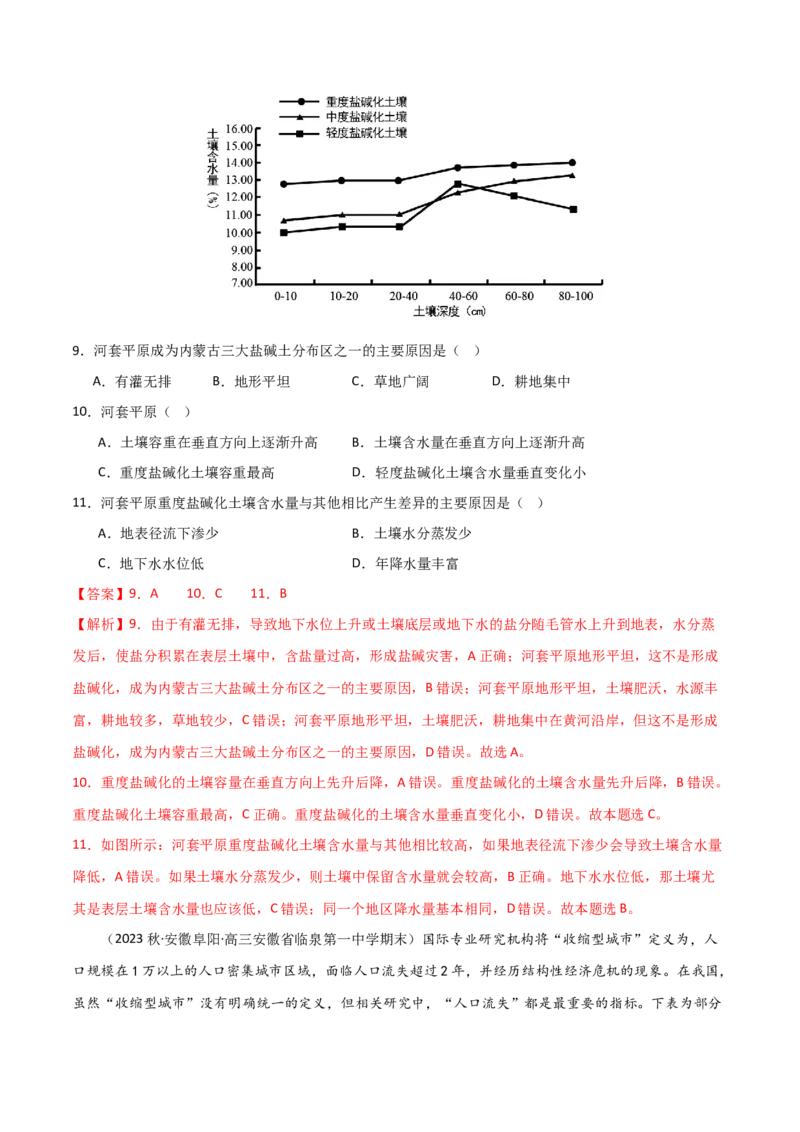单元提升卷16生态、资源与区域发展-2024年高考地理一轮复习考点通关卷（新高考通用）（解析版）_9.2025地理总复习_2024年新高考资料_1.2024一轮复习