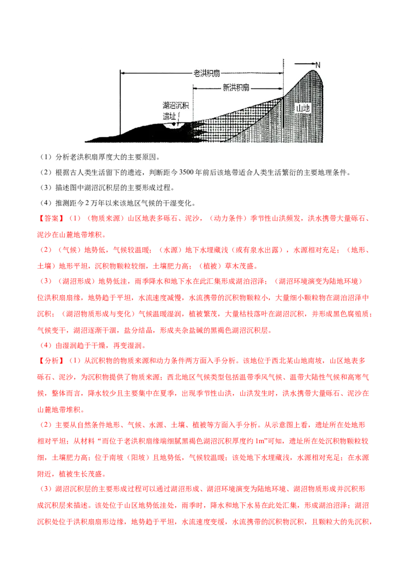 地理微考点：地质地貌易混知识点-备战2023年高考总复习地理微考点狙击与专项突破_9.2025地理总复习_2023年新高考复习资料_专项复习_备战2023年高考地理总复习微考点狙击与专项测练