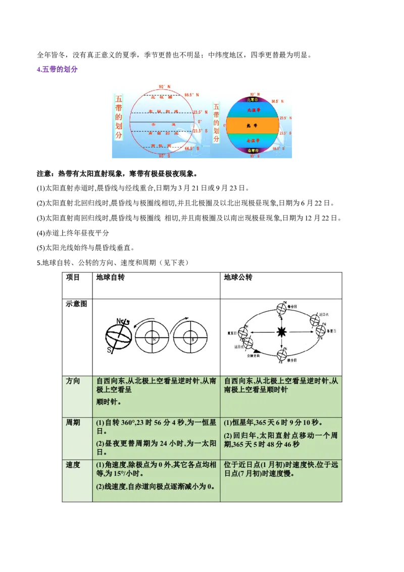 专题04地球的运动-备战2023年高考地理一轮复习精讲精练（解析版）_9.2025地理总复习_赠品通用版（老高考）复习资料_一轮复习_备战2023年高考地理一轮复习精讲精练