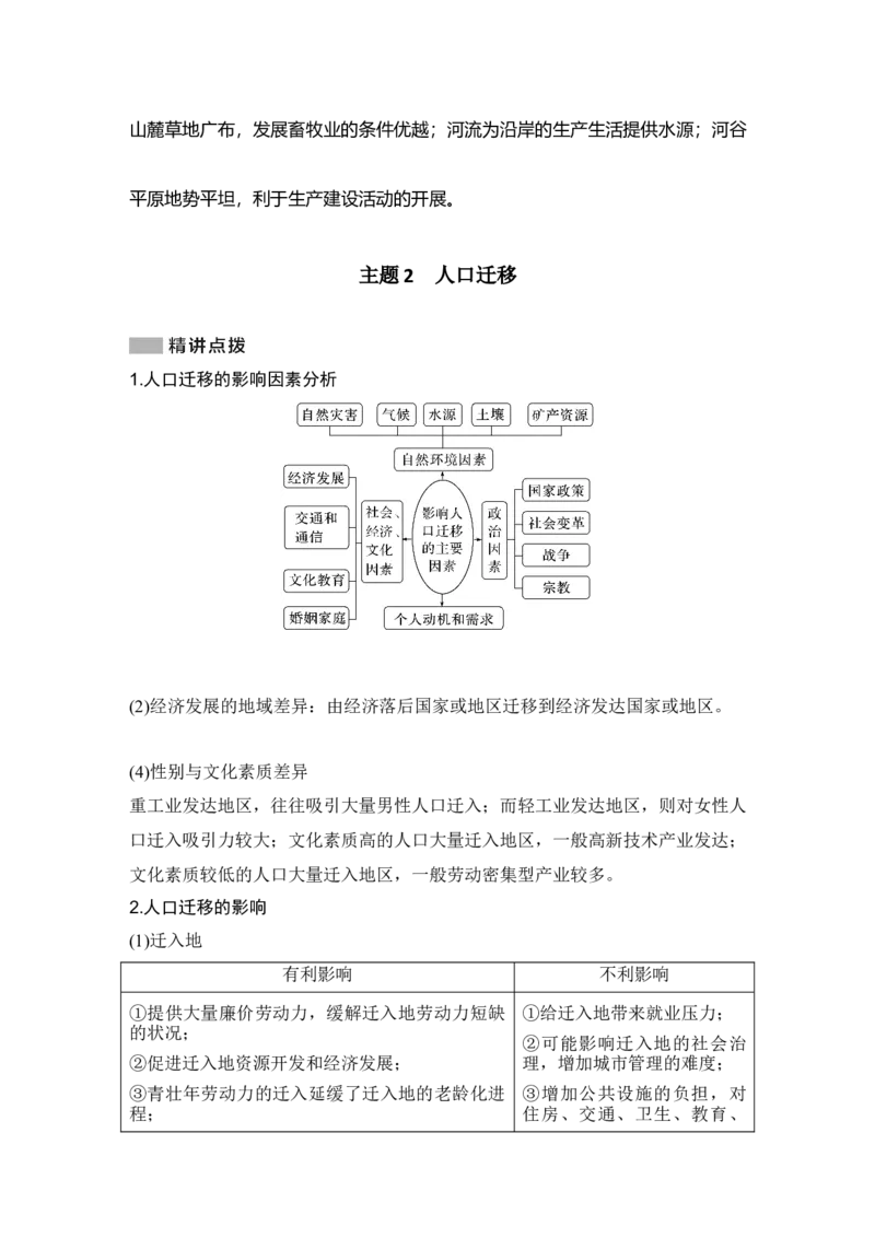 2025年高考地理考前大概念单元主题突破大单元八　人口、城镇与大都市辐射_9.2025地理总复习_2025年新高考资料_二轮复习_2025年高考地理考前增分特训