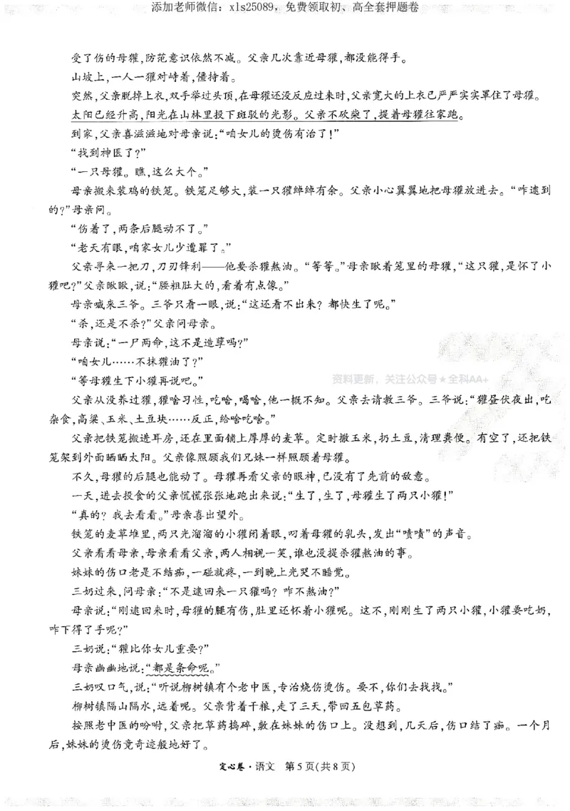 2025《万唯中考&bull;湖南定心卷》语文_初中资料合集_万唯2025版万唯中考《定心卷》全国地方版实时更新（已更11省）_2025万唯中考《定心卷》7科（湖南）