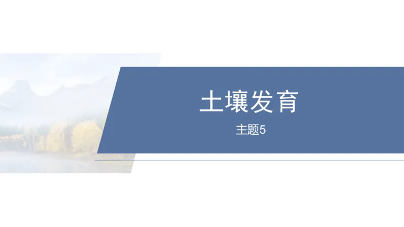 2025年高考地理二轮复习课件通用版专题5　主题5　土壤发育_9.2025地理总复习_2025年新高考资料_二轮复习_2025年高考地理二轮复习课件全国通用（ppt+pdf资源）