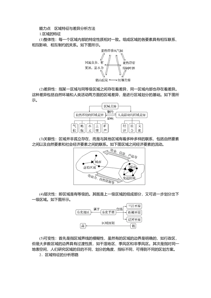 2025届高中地理人教版一轮复习第61课时导学案：区域与区域发展_9.2025地理总复习_2025年新高考资料_一轮复习_人教版2025届高中地理一轮复习知识梳理(课件+导学案+练习)