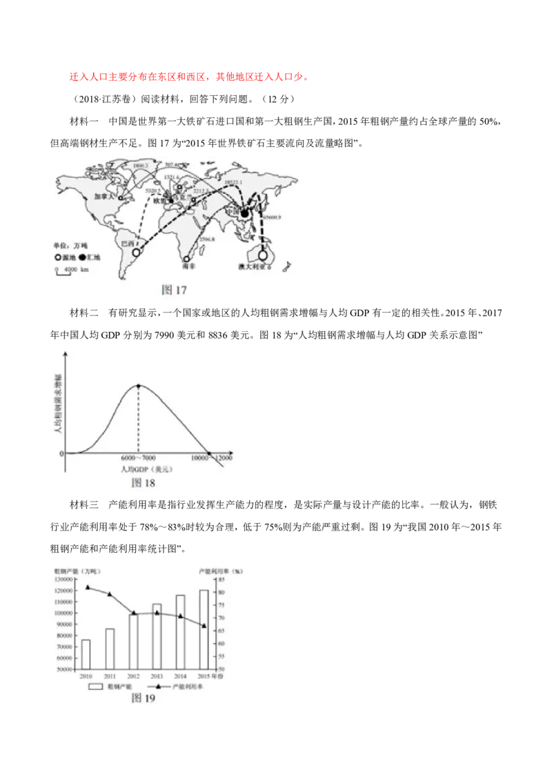 专题13区域可持续发展与地理信息技术解析版_9.2025地理总复习_2023年新高考复习资料_专项复习_十年高考真题地理分项解析_十年高考真题地理分项解析（第13-17专题）