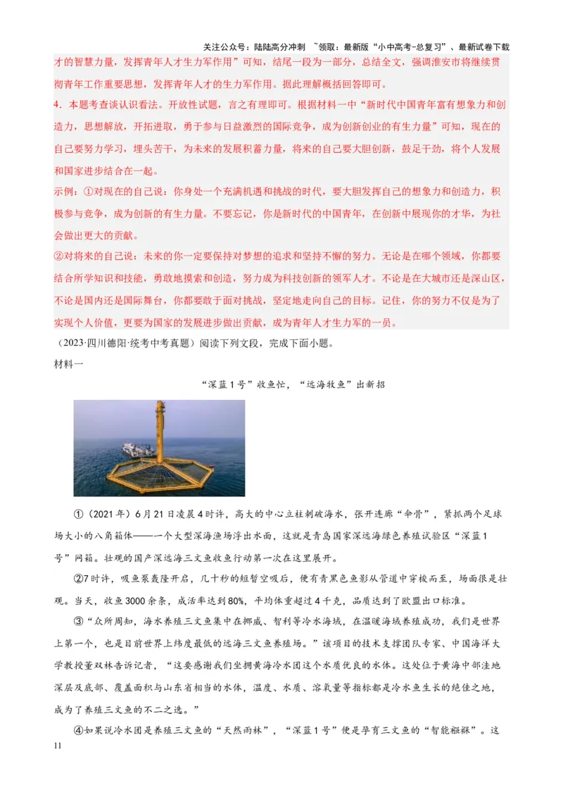 考点13非连续性和文本（一）（解析版）-挑战中考备战2024年中考语文一轮总复习重难点全攻略（全国专用）_02中考总复习（2026版更新中）_01-语文-中考总复习_2024年中考资料_一轮复习
