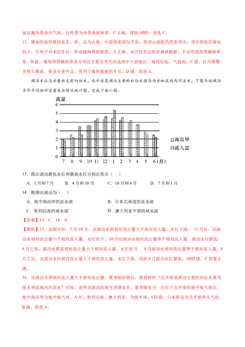 地理微考点&mdash;易错点13：不能正确分析和描述气候特征-备战2023年高考总复习地理微考点狙击与专项突破_9.2025地理总复习_2023年新高考复习资料_专项复习
