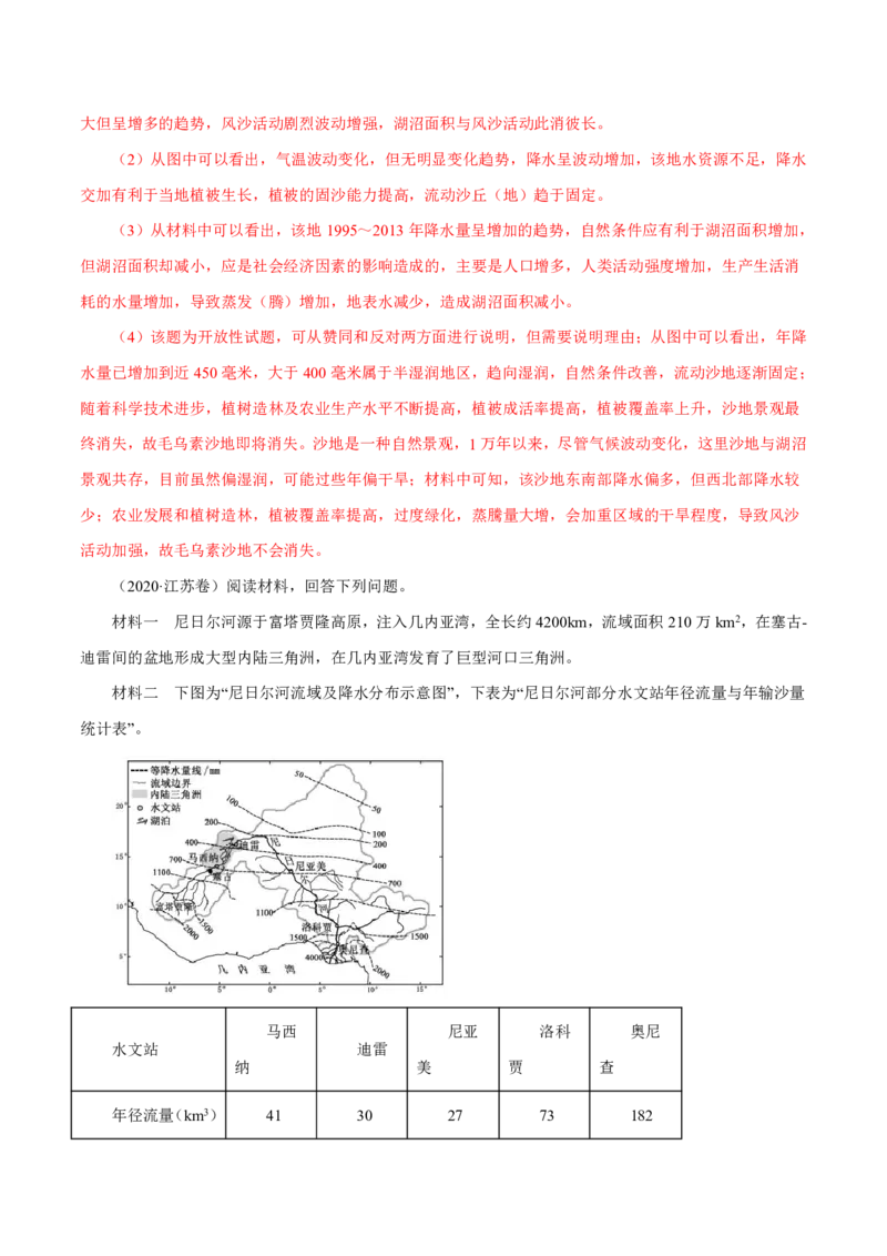 专题06自然地理环境的整体性与差异性（解析版）_9.2025地理总复习_2023年新高考复习资料_专项复习_十年高考真题地理分项解析_十年高考真题地理分项解析（第1-6专题）