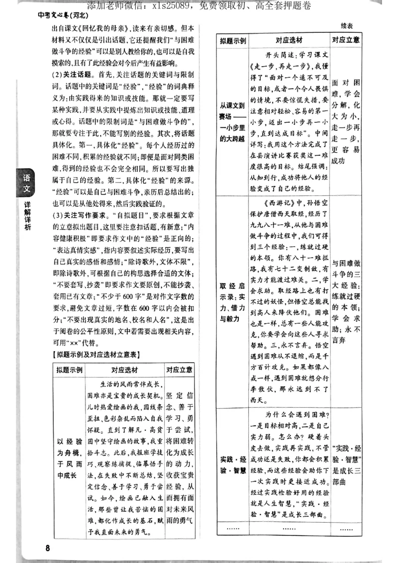 7科答案详解_初中资料合集_万唯2025版万唯中考《定心卷》全国地方版实时更新（已更11省）_2025万唯中考《定心卷》7科（河北）