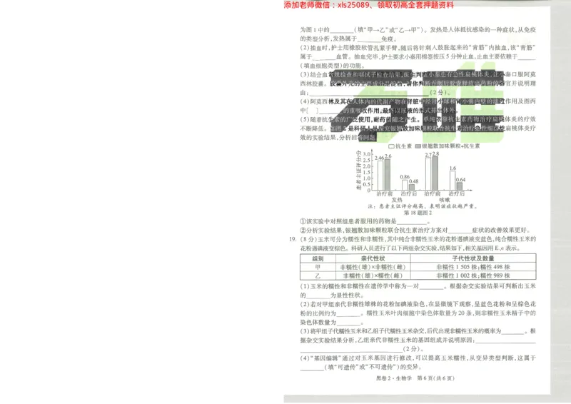 2025《万唯中考&bull;陕西黑白卷》生物黑卷2A4_初中资料合集_万唯2025万唯中考《黑白卷-地生》多地版本（已更12省）_2025《万唯中考&bull;黑白卷》地生（陕西）