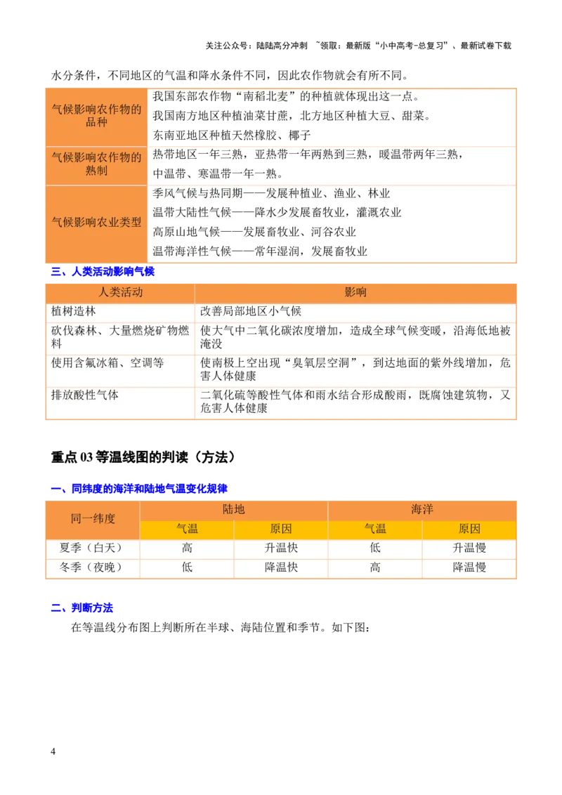 重难点05天气与气候（5大重难+命题预测+新考法）-2025中考地理热点&middot;重点&middot;难点专练（全国通用）（解析版）_02中考总复习（2026版更新中）_09-地理-中考总复习_2025中考地理复习资料