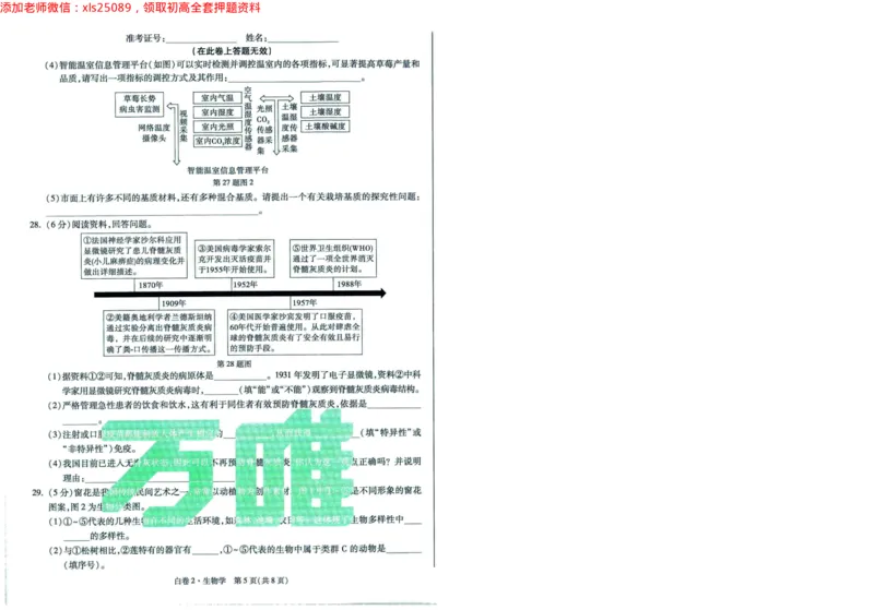 A42025版WW黑白卷生物白卷（加深）_初中资料合集_万唯2025万唯中考《黑白卷-地生》多地版本（已更12省）_2025《万唯中考&bull;黑白卷》地生（福建）_2025版《WW中考黑白卷》（FJ专版）生地