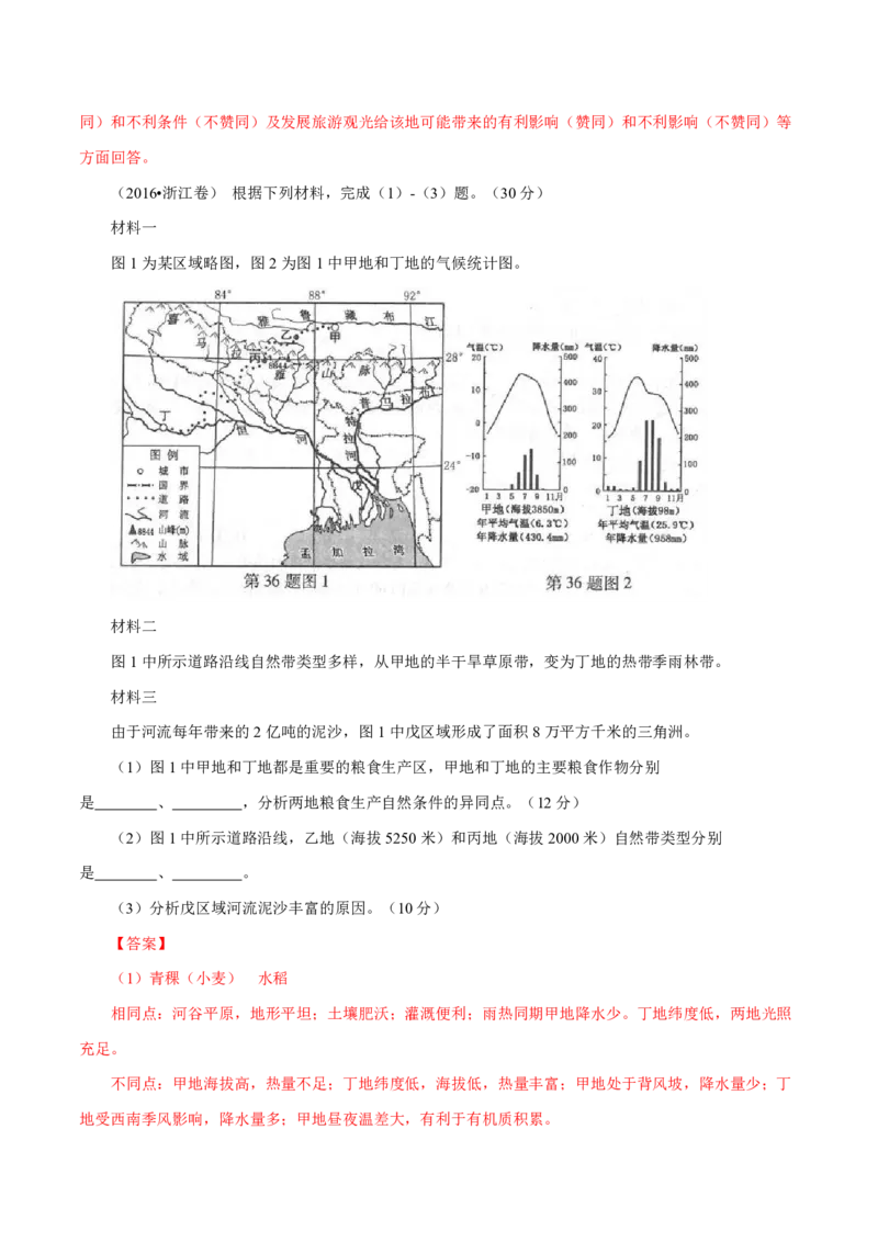 专题15世界地理解析版_9.2025地理总复习_2023年新高考复习资料_专项复习_十年高考真题地理分项解析_十年高考真题地理分项解析（第13-17专题）