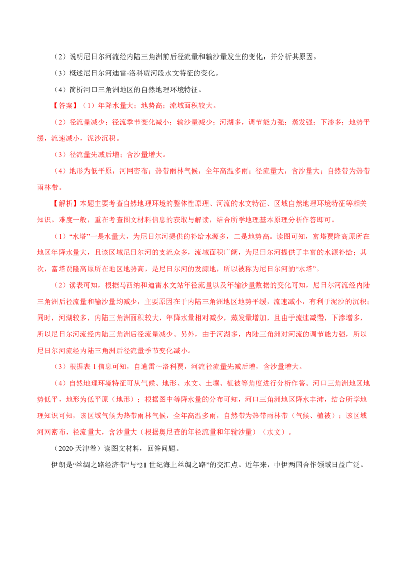 专题15世界地理解析版_9.2025地理总复习_2023年新高考复习资料_专项复习_十年高考真题地理分项解析_十年高考真题地理分项解析（第13-17专题）