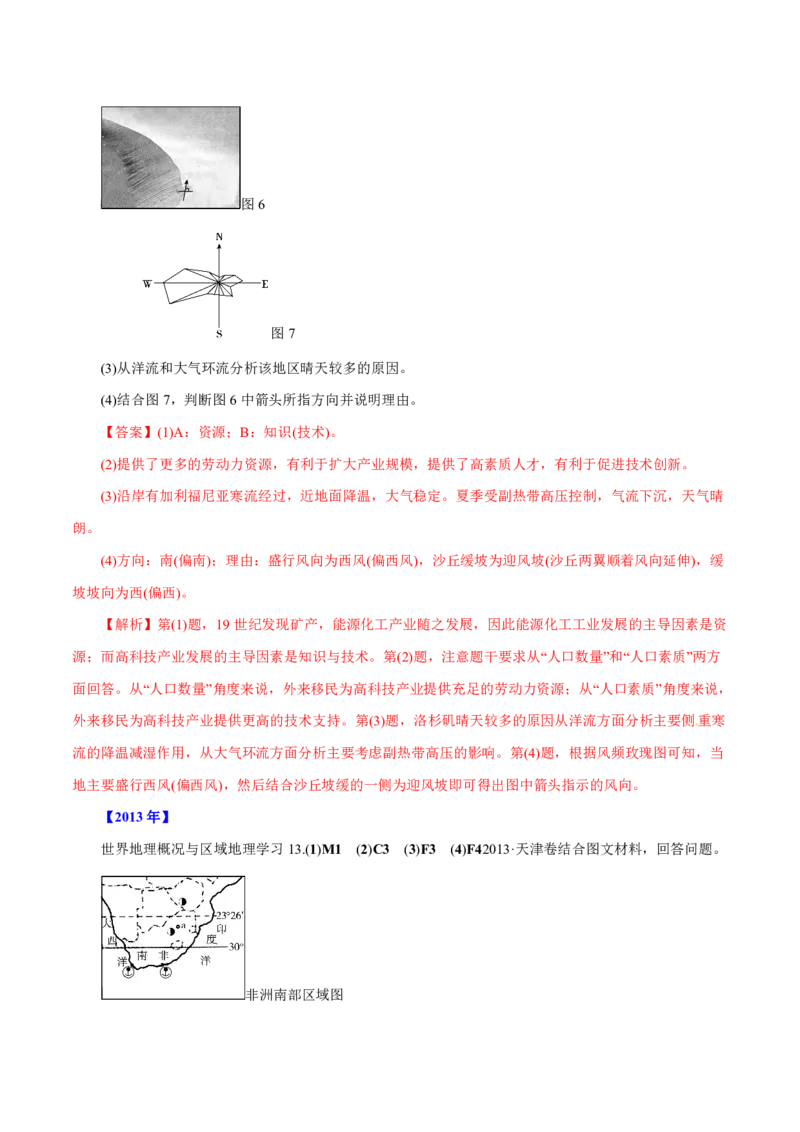 专题15世界地理解析版_9.2025地理总复习_2023年新高考复习资料_专项复习_十年高考真题地理分项解析_十年高考真题地理分项解析（第13-17专题）