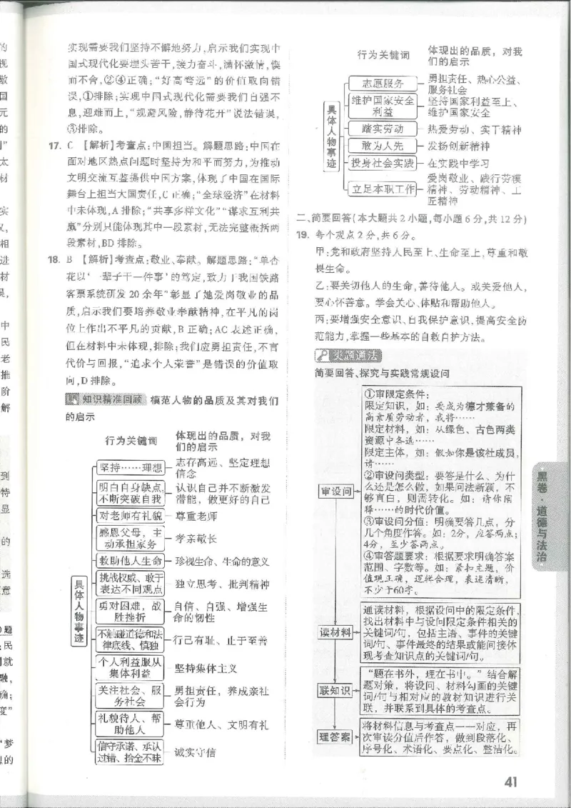 7科合订-答案详解详析_初中资料合集_2025《万唯中考&bull;黑白卷》多地方版（更30省）_2025《万唯中考&bull;黑白卷》7科全套（江西）_2025年万唯中考黑白卷化学江西地区