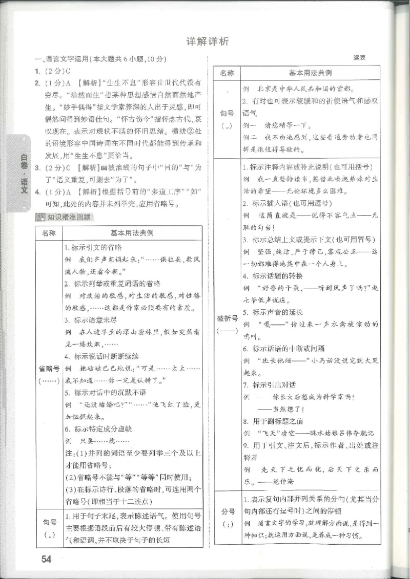 7科合订-答案详解详析_初中资料合集_2025《万唯中考&bull;黑白卷》多地方版（更30省）_2025《万唯中考&bull;黑白卷》7科全套（江西）_2025年万唯中考黑白卷化学江西地区