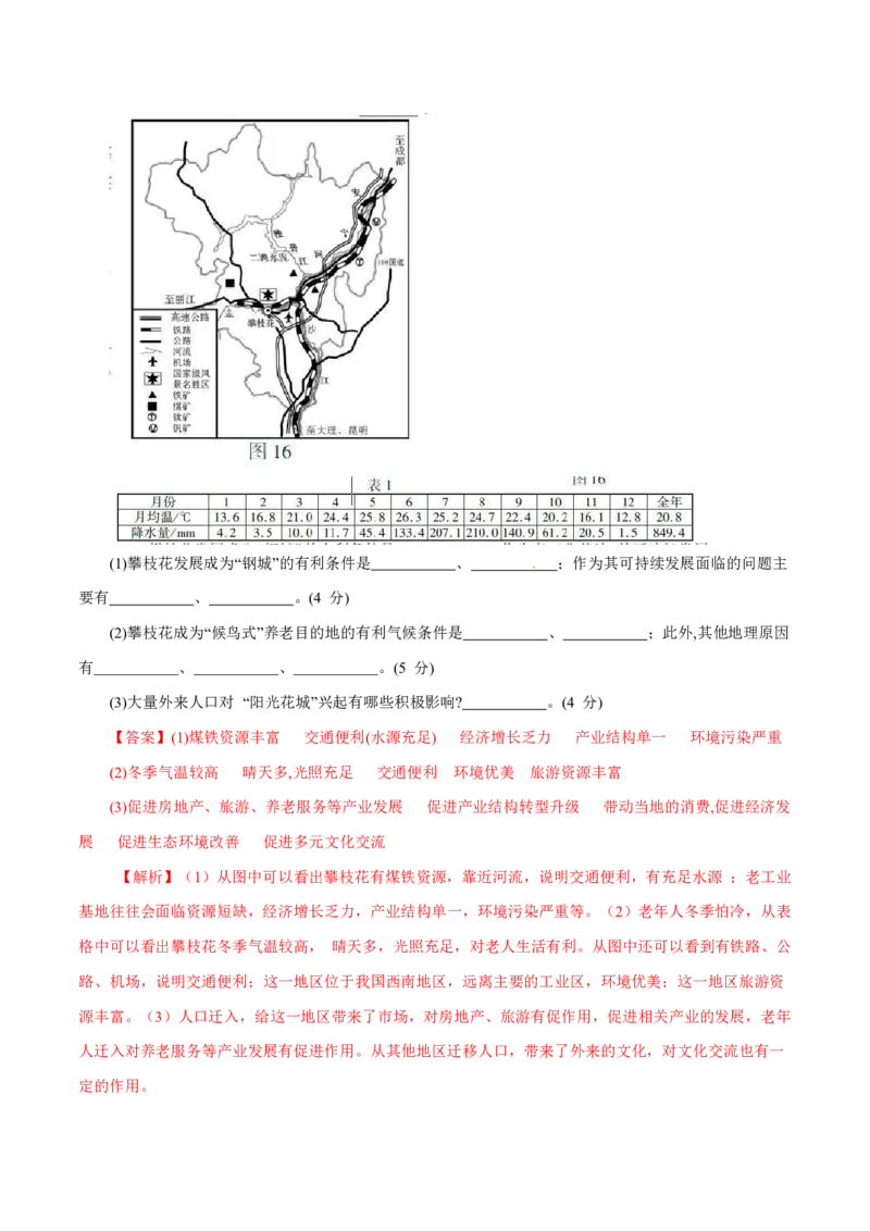 专题09城市（解析版）_9.2025地理总复习_2023年新高考复习资料_专项复习_十年高考真题地理分项解析_十年高考真题地理分项解析（第7-12专题）