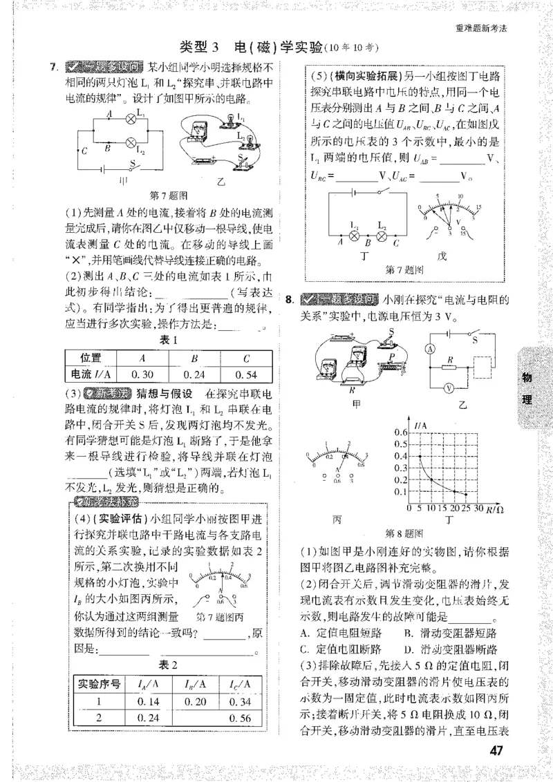 中考黑白卷-重难题新考法_初中资料合集_2025《万唯中考&bull;黑白卷》多地方版（更30省）_2025《万唯中考&bull;黑白卷》7科全套（安徽）_新考点（题+答案）