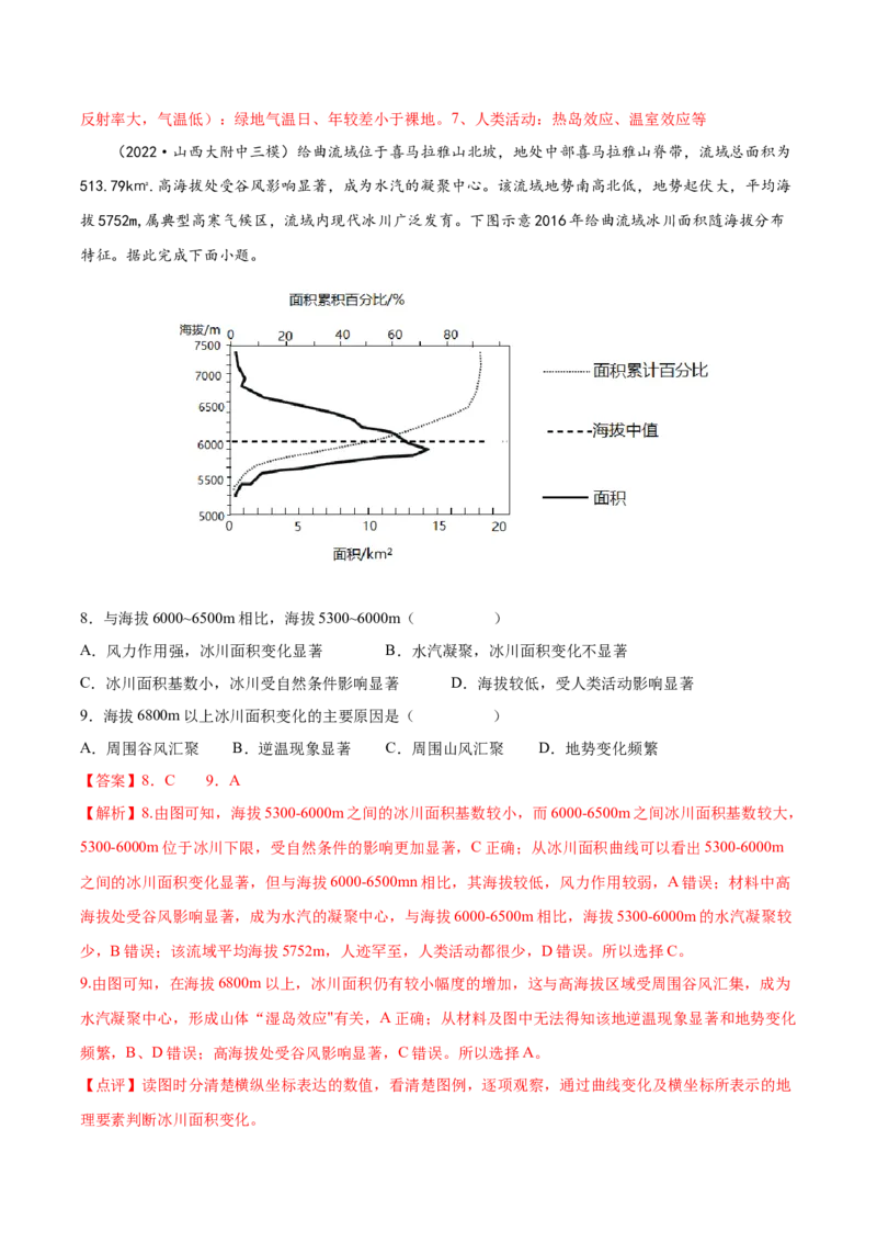 专题05大气运动-备战2023年高考地理一轮复习精讲精练（解析版）_9.2025地理总复习_赠品通用版（老高考）复习资料_一轮复习_备战2023年高考地理一轮复习精讲精练