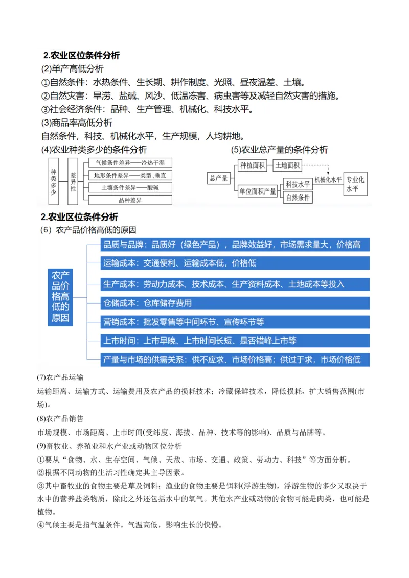 专题09产业区位与产业发展（讲义）（原卷版）_9.2025地理总复习_2024年新高考资料_2.2024二轮复习_2024年高考地理二轮复习讲练测（新教材新高考）