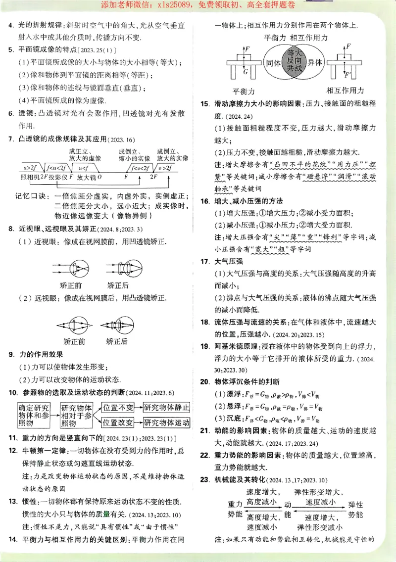 2025《万唯中考&bull;广西定心卷》抢分速记卡_初中资料合集_万唯2025版万唯中考《定心卷》全国地方版实时更新（已更11省）_2025万唯中考《定心卷》7科（广西）