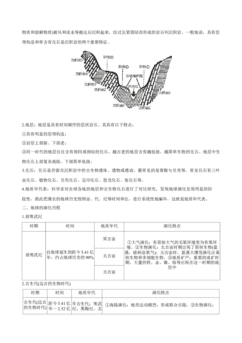 专题二宇宙中的地球（讲义）（原卷版）_9.2025地理总复习_2024年新高考资料_3.2024专项复习_备战2024年高考地理总复习专题考点+微专题集成讲练辑