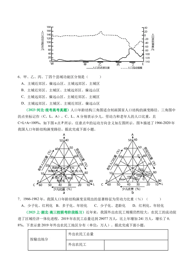 专题05&ldquo;组合排序类&rdquo;选择题答题技巧（原卷版）_9.2025地理总复习_2024年新高考资料_2.2024二轮复习_2024年高考地理二轮热点题型归纳与变式演练（新高考通用）