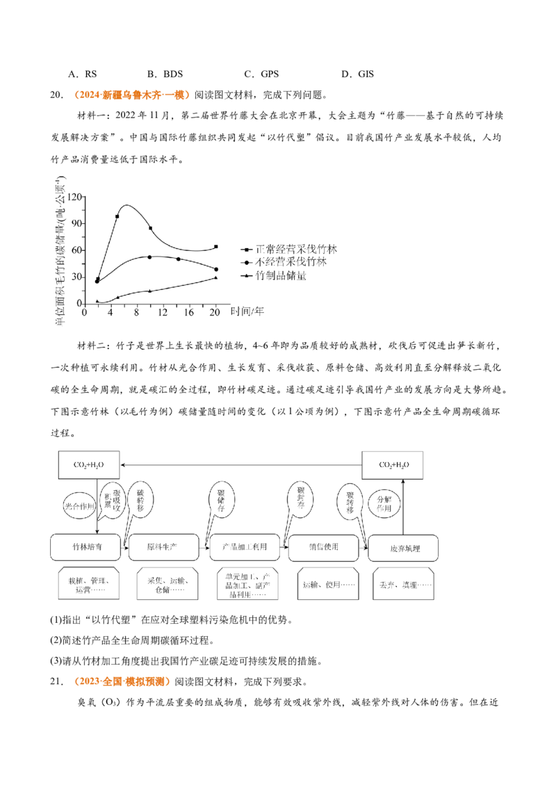 专题17+环境问题与可持发展（思维导图+3大知识点+5个能力拓展）-上好课2025年高考地理一轮复习知识清单_9.2025地理总复习_2025年新高考资料_一轮复习_2025年高考地理一轮复习知识清单