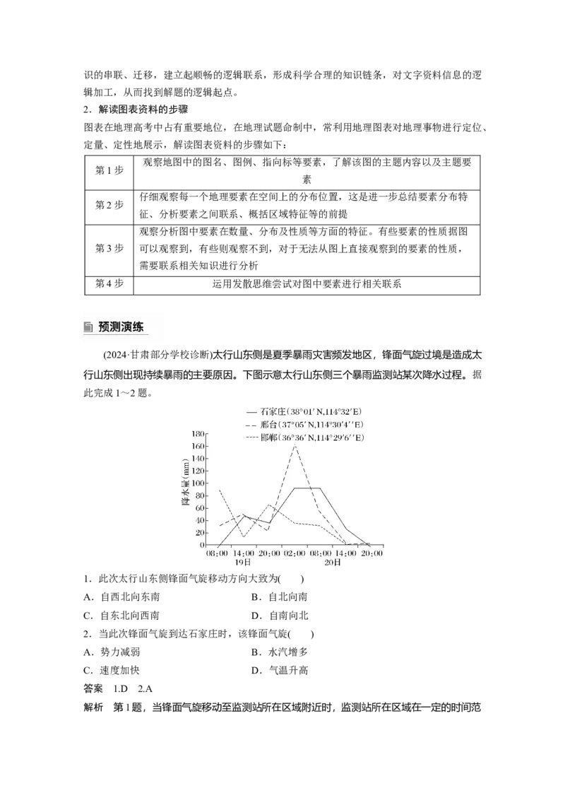 2025年高考地理二轮复习配套讲义通用版专题11　获取和解读地理信息_9.2025地理总复习_2025年新高考资料_二轮复习_2025年高考地理二轮复习配套讲义通用版（解析版）