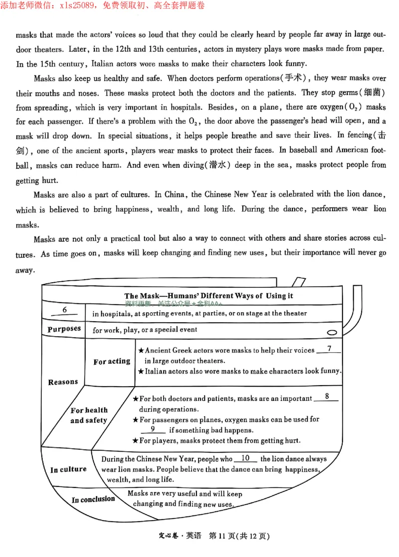 2025《万唯中考&bull;成都定心卷》英语试卷_初中资料合集_万唯2025版万唯中考《定心卷》全国地方版实时更新（已更11省）_2025万唯中考《定心卷》5科（成都）