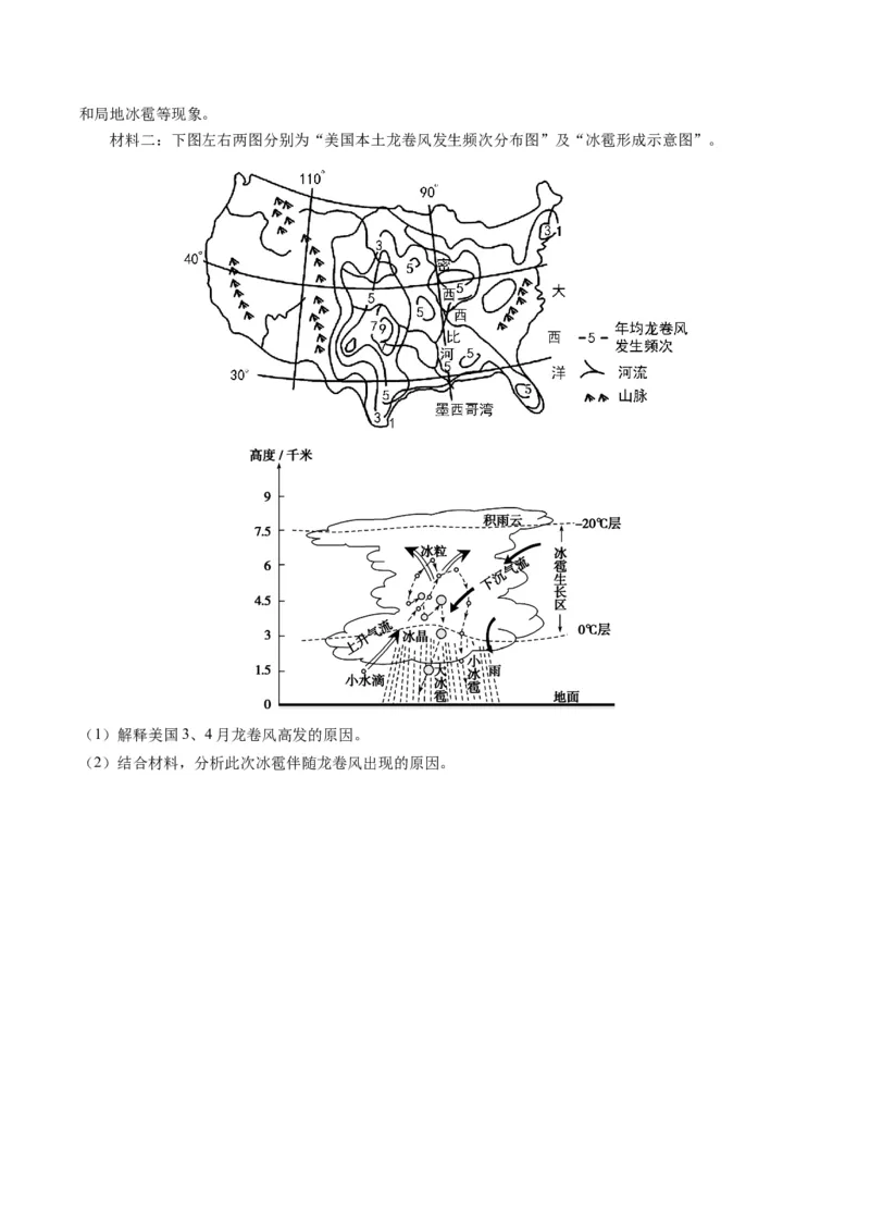 专题15天气系统的动态分析（原卷版）_9.2025地理总复习_2024年新高考资料_2.2024二轮复习_2024年高考地理二轮热点题型归纳与变式演练（新高考通用）