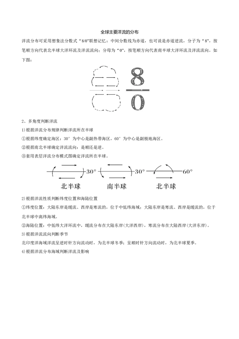 专题08大规模的海水运动-口袋书2024年高考地理一轮复习知识清单_9.2025地理总复习_2024年新高考资料_1.2024一轮复习_2024年高考地理一轮复习知识清单