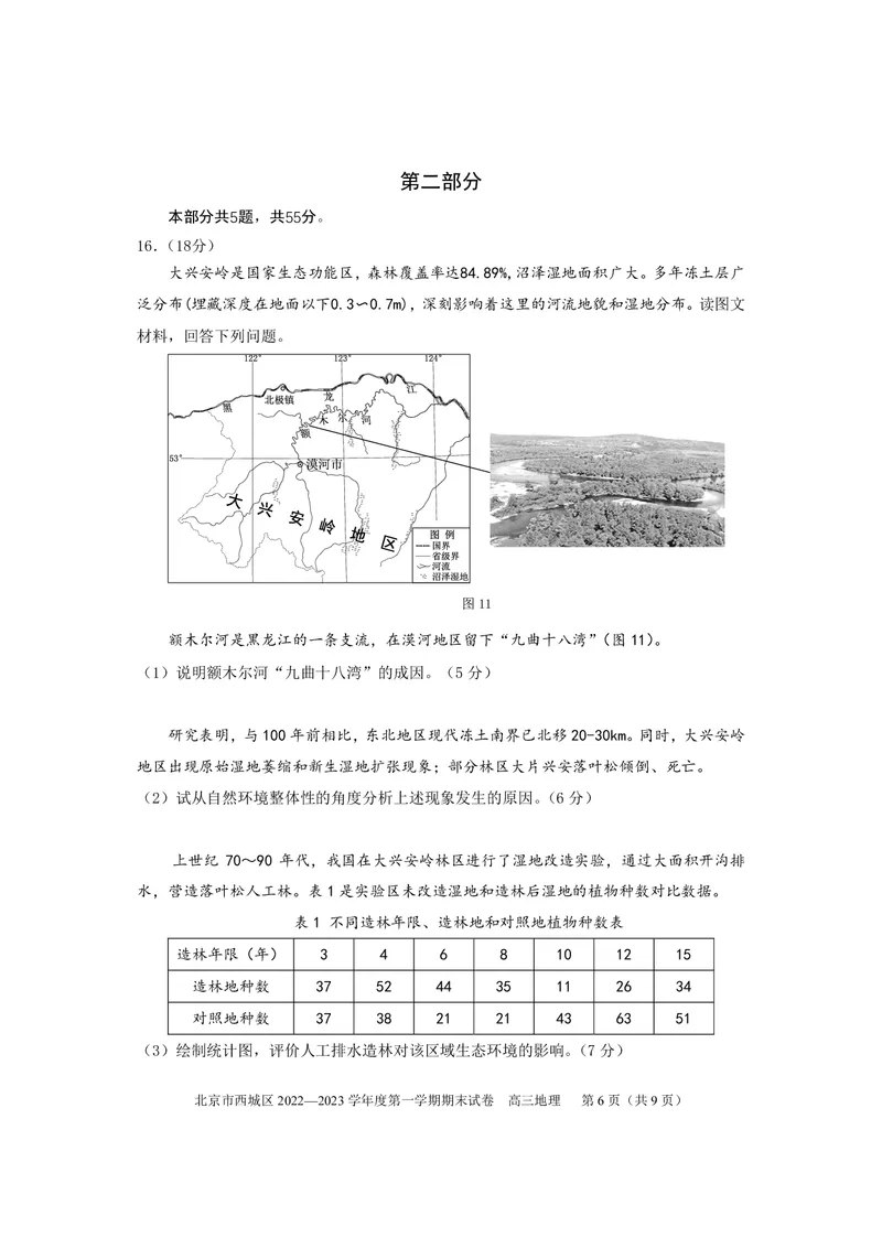 北京市西城区2022-2023学年高三上学期期末地理练习_9.2025地理总复习_2023年新高考复习资料_3地理高考模拟题_新高考_北京市西城区2022-2023学年高三上学期期末地理