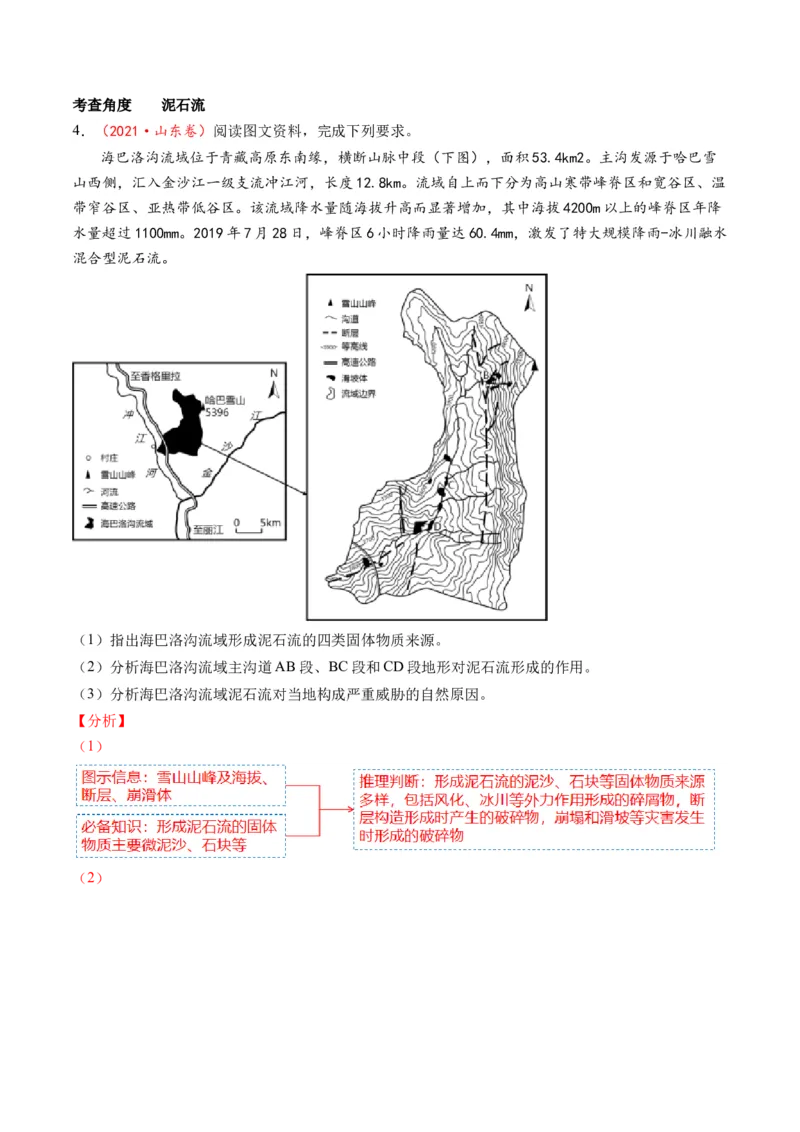 专题07自然灾害（讲义）（解析版）_9.2025地理总复习_2024年新高考资料_2.2024二轮复习_2024年高考地理二轮复习讲练测（新教材新高考）