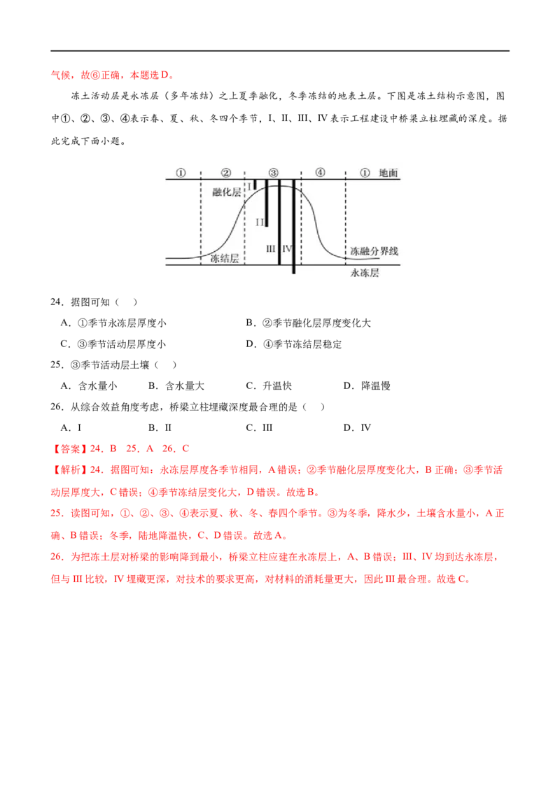 专题17区域与区域发展-2023年高考地理一轮复习小题多维练（解析版）_9.2025地理总复习_2023年新高考复习资料_一轮复习_2023年高考地理一轮复习小题多维练（新高考专用）_区域与区域发展