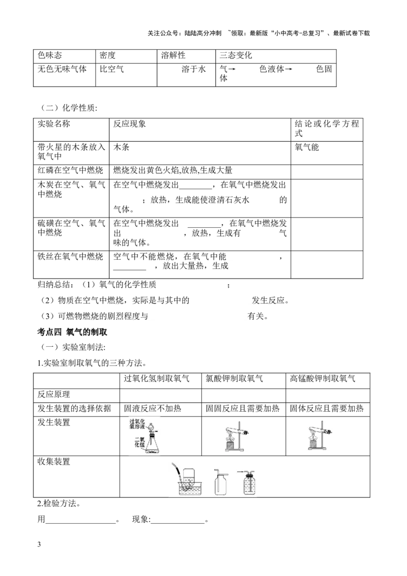 第二单元+我们周围的空气-大单元复习2024年中考化学一轮复习备考学案（人教版）_02中考总复习（2026版更新中）_05-化学-中考总复习_2024年中考复习资料_一轮复习资料