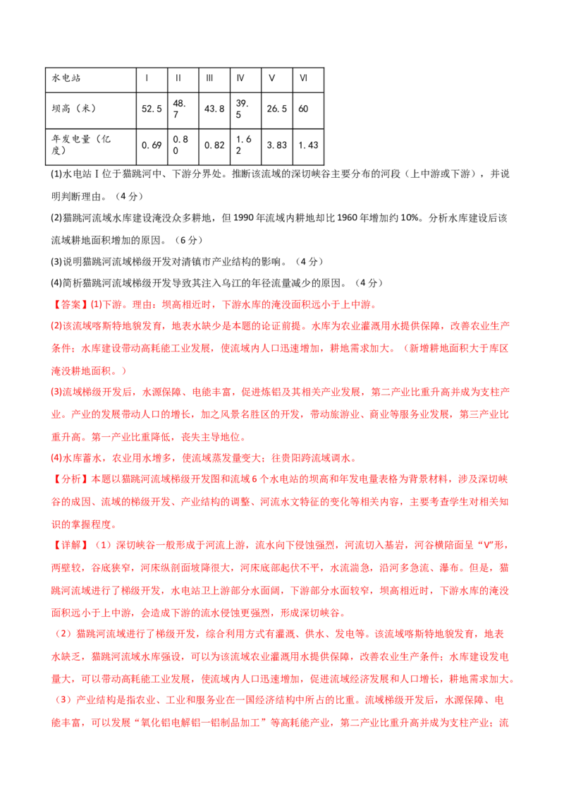 单元提升卷17区域协调发展-2024年高考地理一轮复习考点通关卷（新高考通用）（解析版）_9.2025地理总复习_2024年新高考资料_1.2024一轮复习