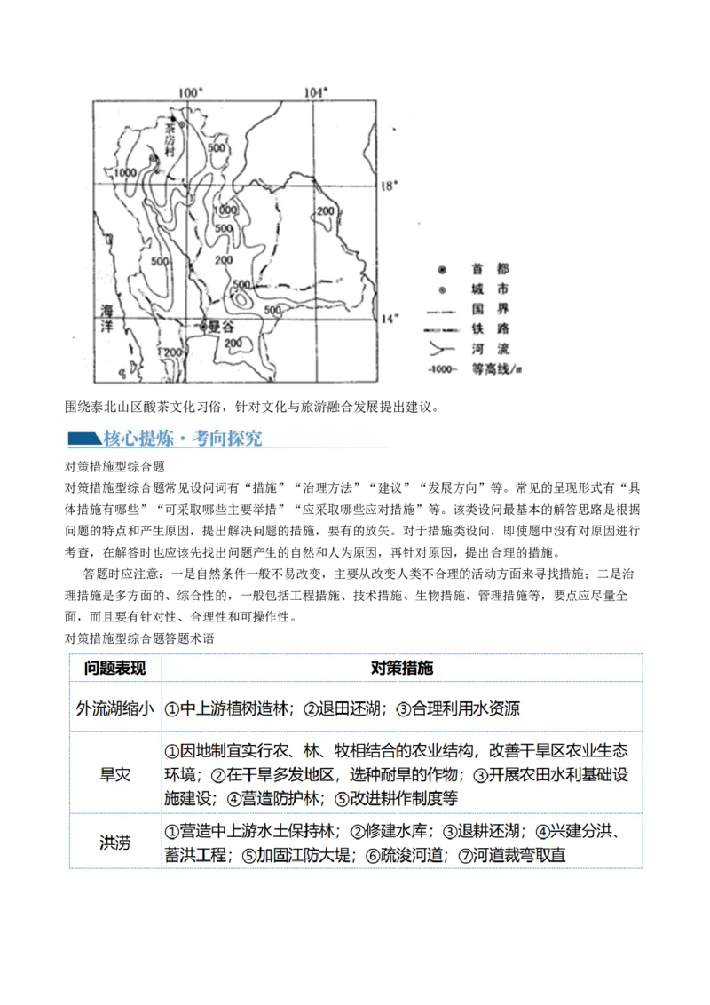 专题2非选择题攻略（讲义）（原卷版）_9.2025地理总复习_2024年新高考资料_2.2024二轮复习_2024年高考地理二轮复习讲练测（新教材新高考）_攻略