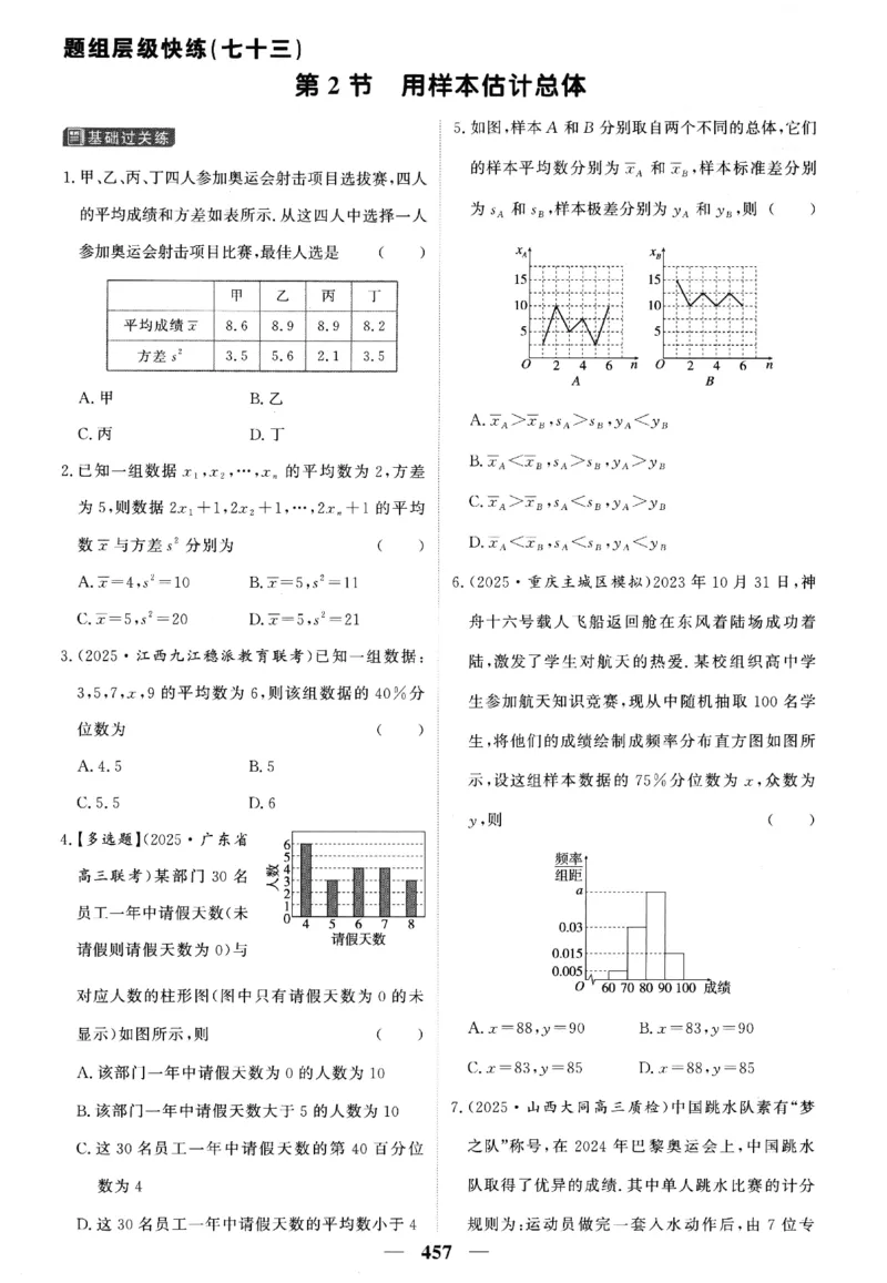 2026《高考调研&middot;高中数学&middot;夯基础》题组层级快练_2026版高考《高考调研》基础夯实（数学）