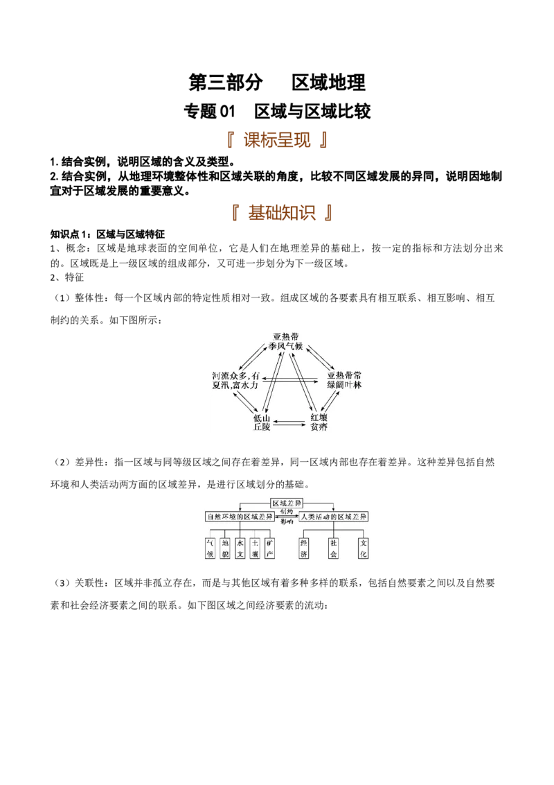 区域地理专题-口袋书2023年高考必背知识手册_9.2025地理总复习_2023年新高考复习资料_专项复习_口袋书2023年高考地理必背知识手册28959414