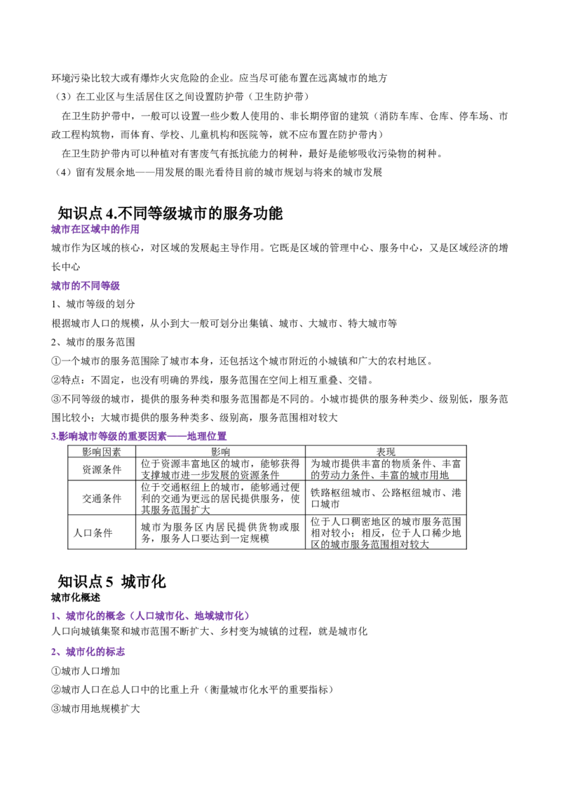 专题13城市与城市化-备战2023年高考地理一轮复习精讲精练（解析版）_9.2025地理总复习_2023年新高考复习资料_一轮复习_备战2023年高考地理一轮复习精讲精练