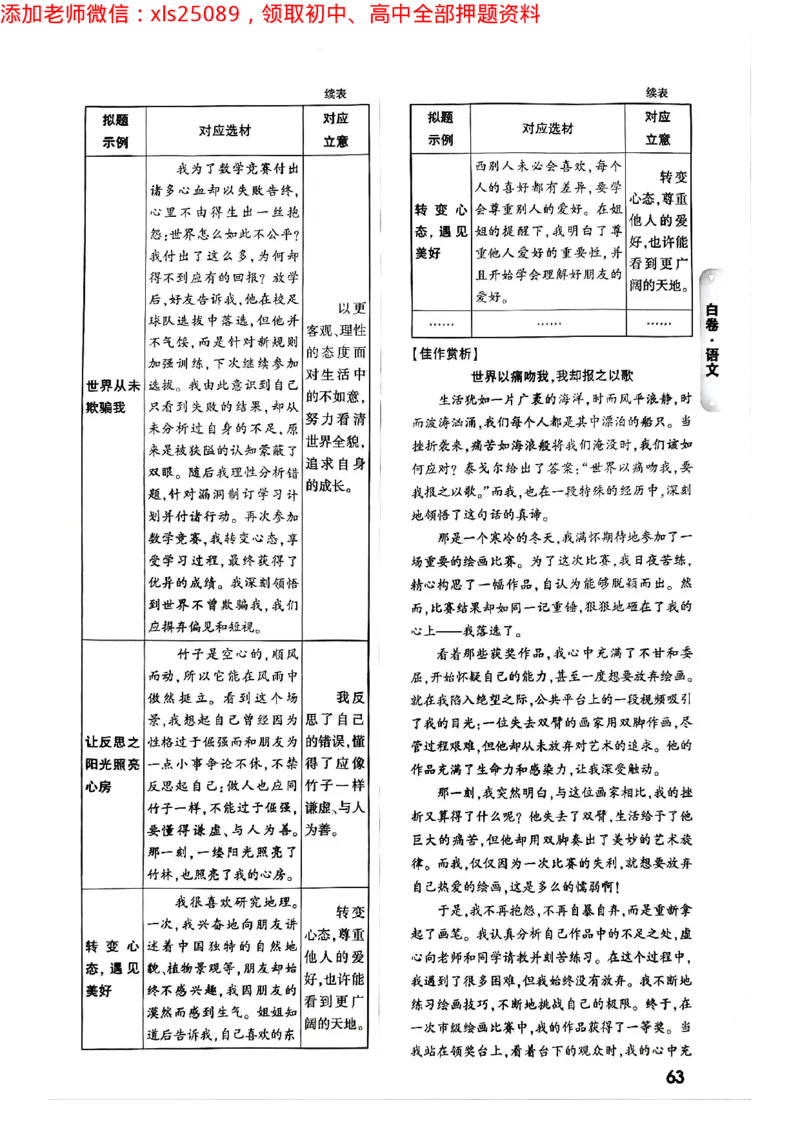2025年重庆黑白卷答案合集二_初中资料合集_2025《万唯中考&bull;黑白卷》多地方版（更30省）_2025《万唯中考&bull;黑白卷》7科全套（重庆）